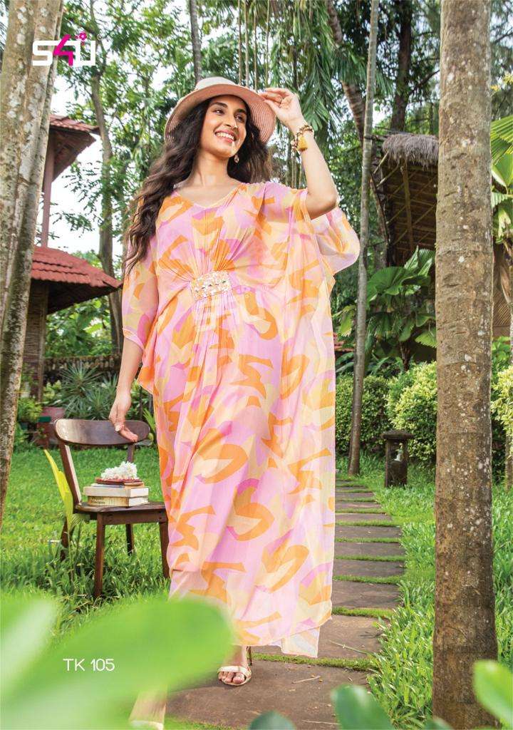 S4u Tropical Kaftan Vol 2 New Designer Fancy Wear Kaftan Kurti Collection